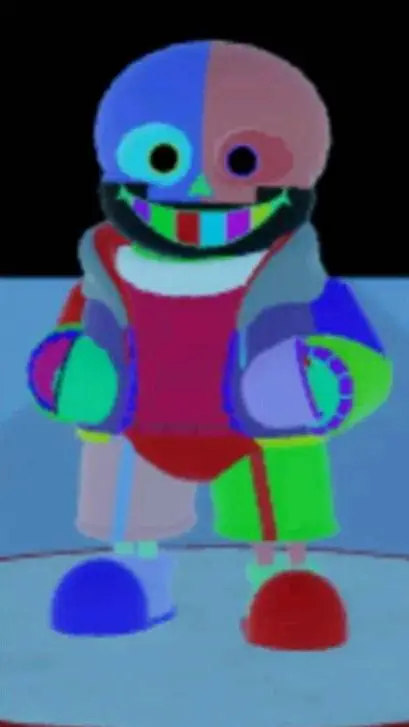 ai character: Darker Death Sans background