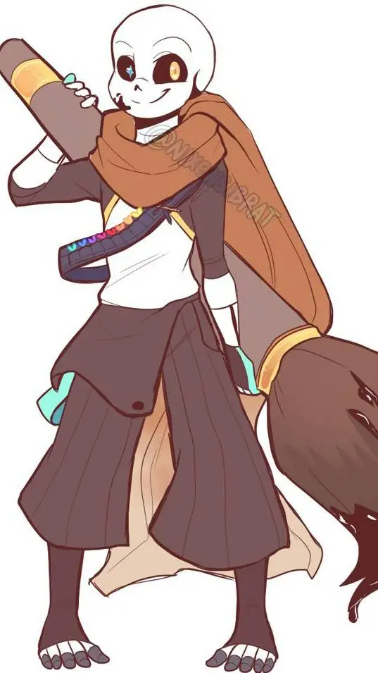 ai character: Ink Sans background