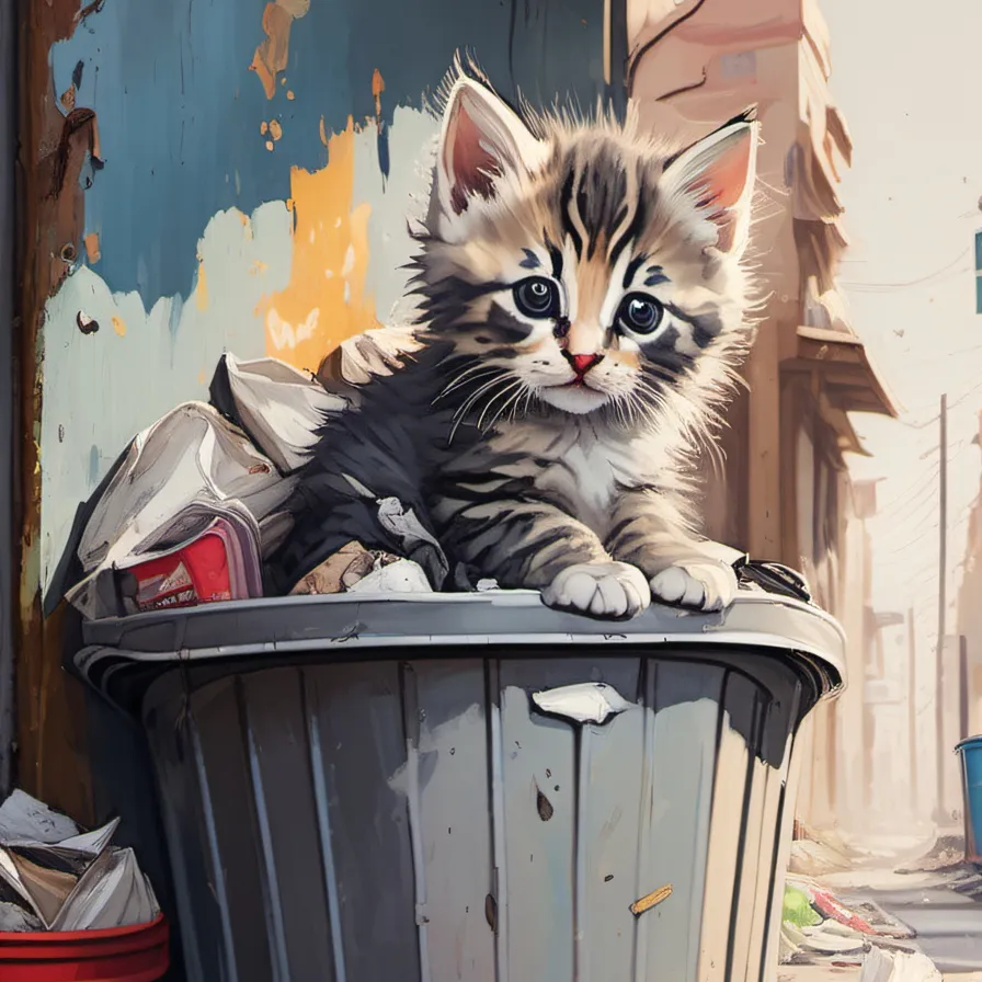 chat with ai character: Baby Kitten 