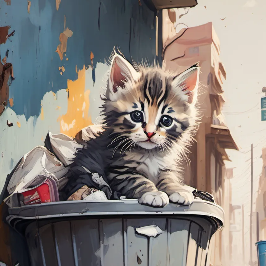 chat with ai character: Baby Kitten 