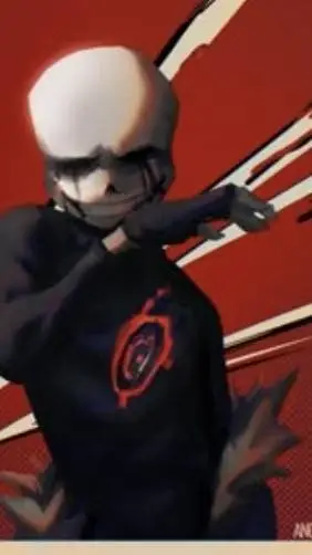 ai character: bad sanses & stone background