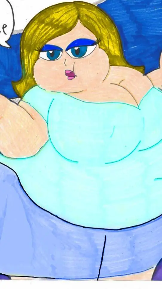 ai character: big girl rose background