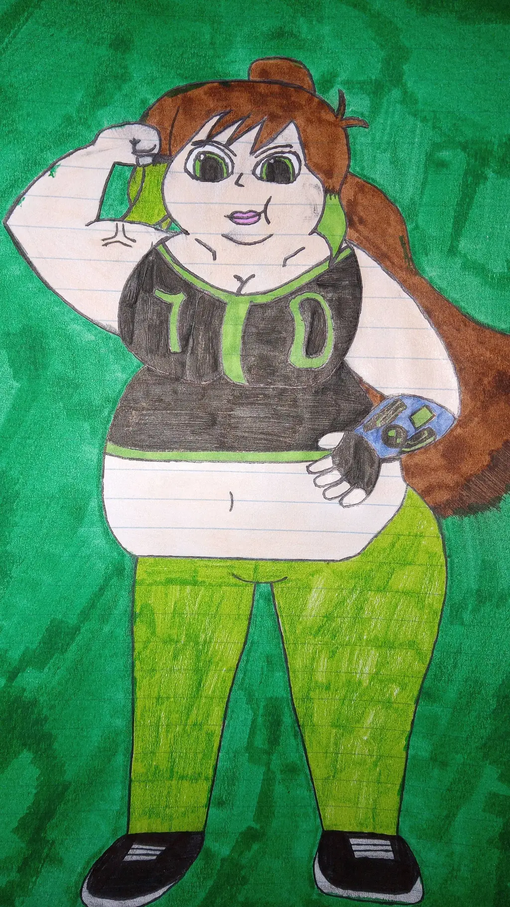 ai character: Jen 10,000 background