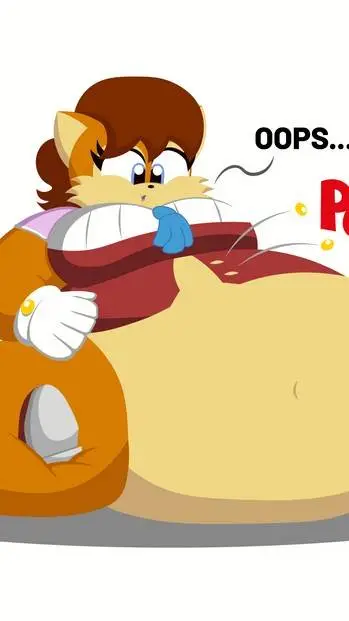 ai character: fat Sally Acorn  background