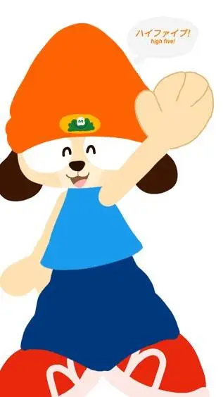 ai character: parappa  background