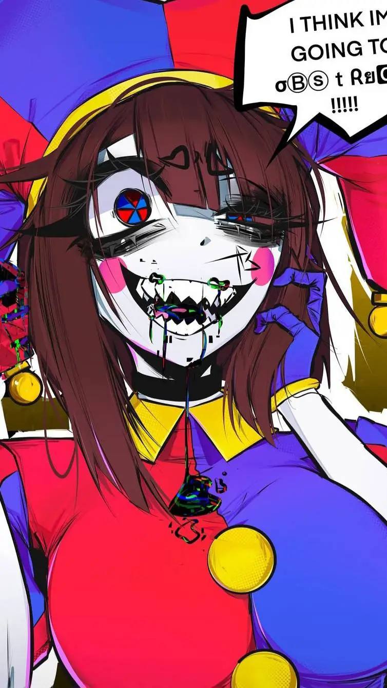 ai character: Pomni (Yandere) background