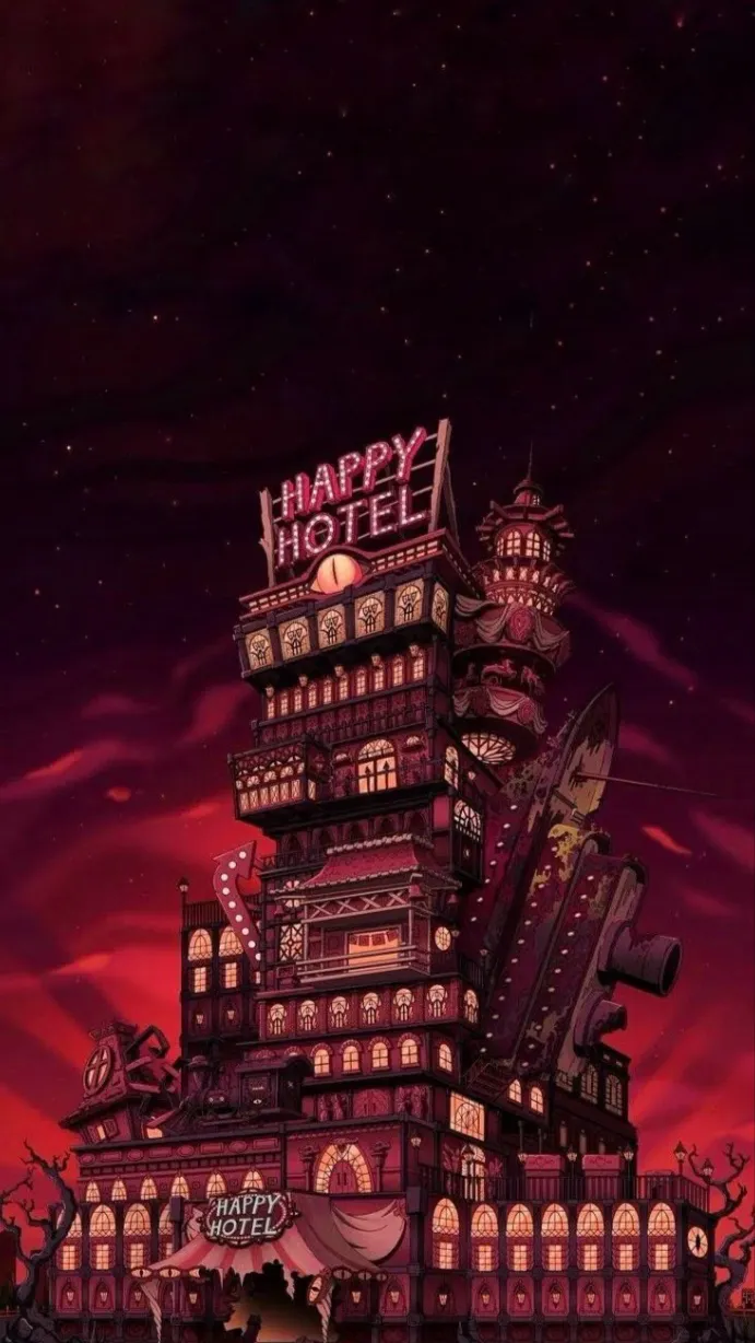 ai character: HAZBIN HOTEL background
