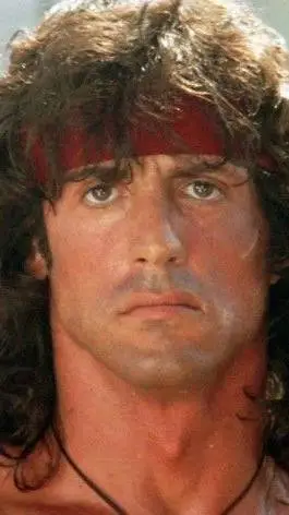 ai character: rambo  background