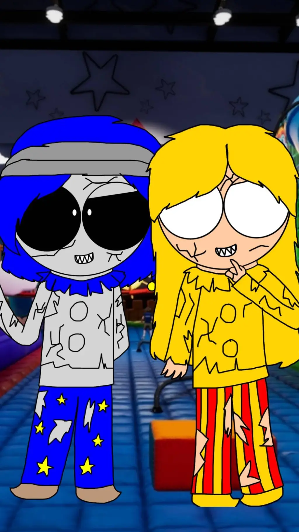 ai character: sunner and mona background