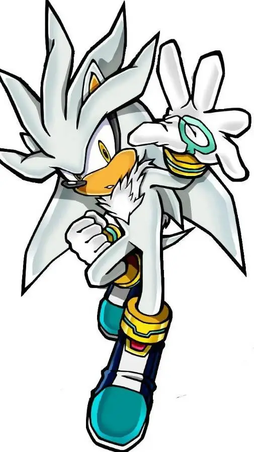 ai character: silver the hedgeho background