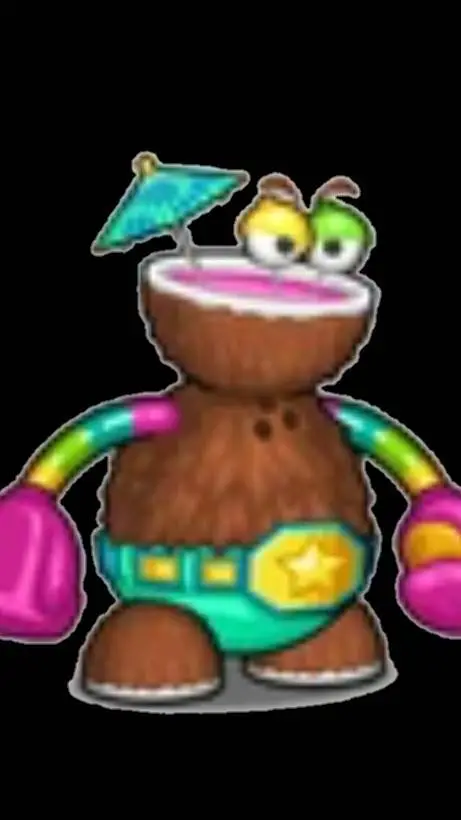 ai character: Luau lepunch background