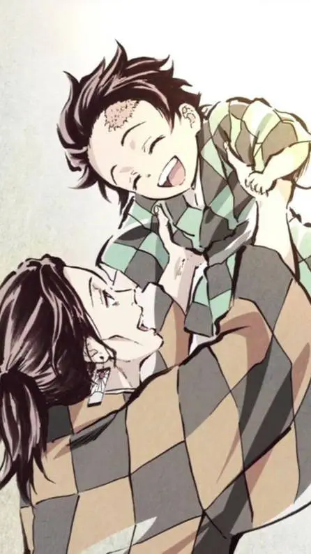 ai character: Baby Tanjiro 💕😫 background