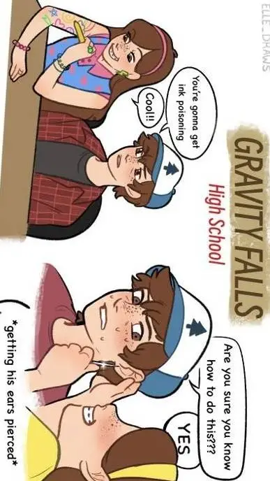 ai character: ▪︎Gravity falls▪︎ background