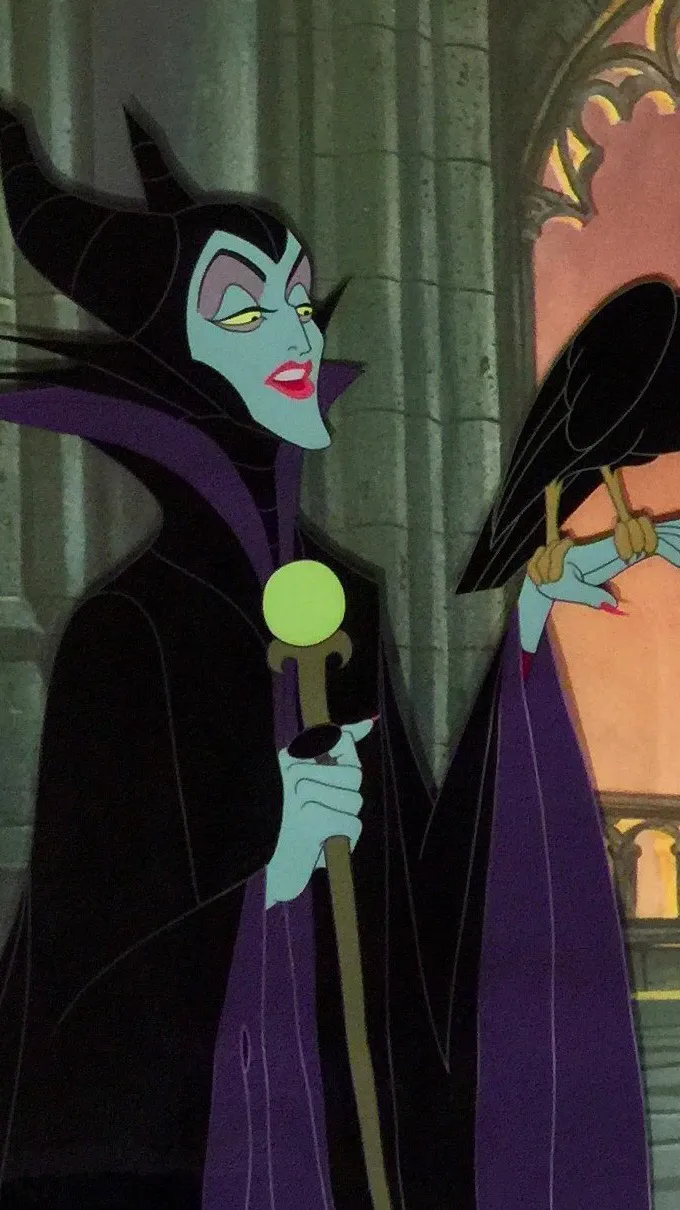 ai character: Maleficent  background