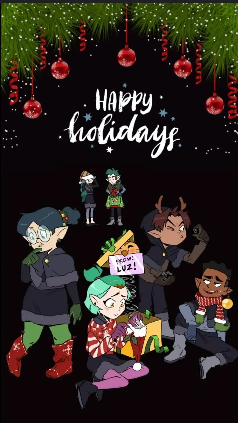 ai character: toh Christmas  background