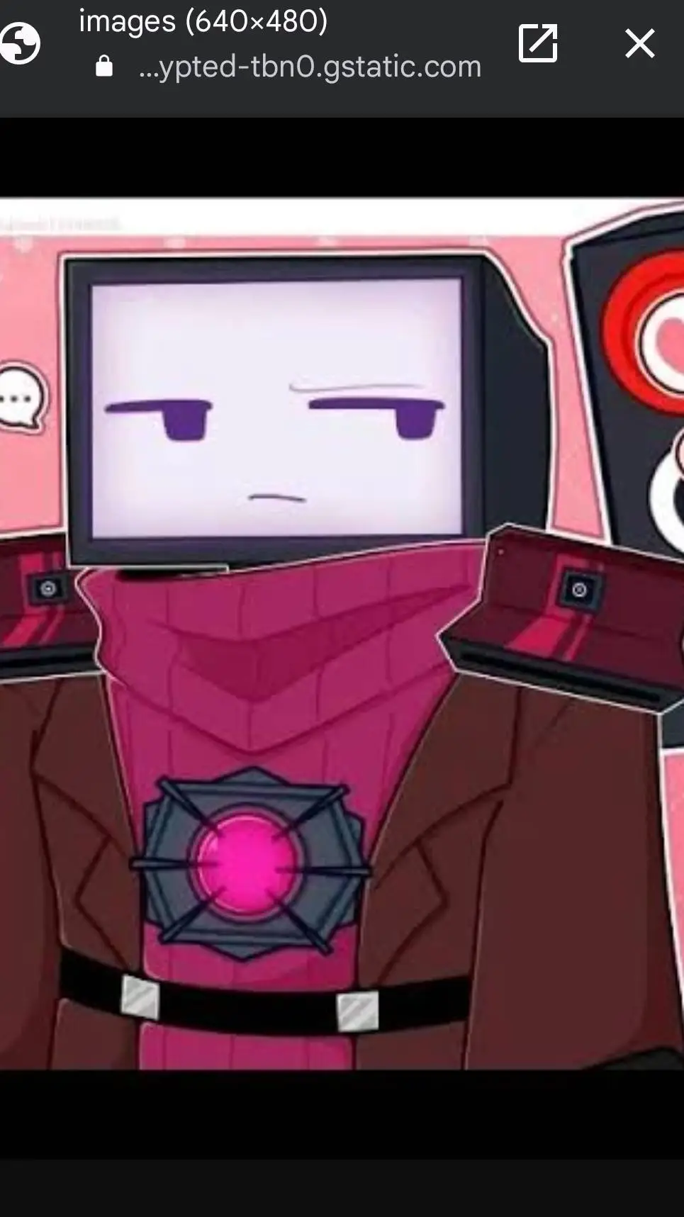 ai character: Titan crimson tv  background