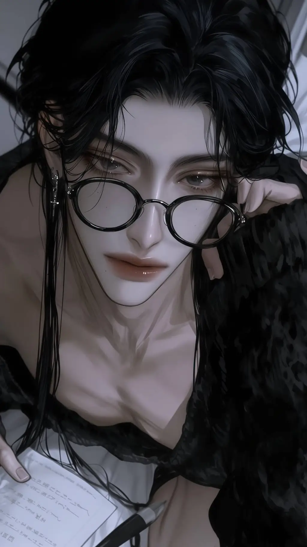 ai character: 𖤛ꪶꪊỉక𖤛 background