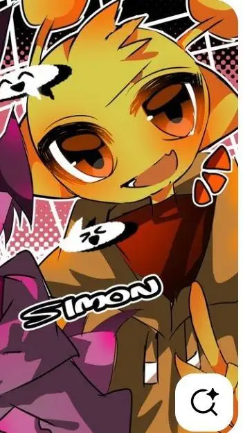 ai character: ITS SIMON BABEH! background