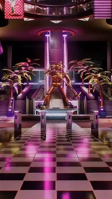 ai character: Fnaf Pizzaplex background