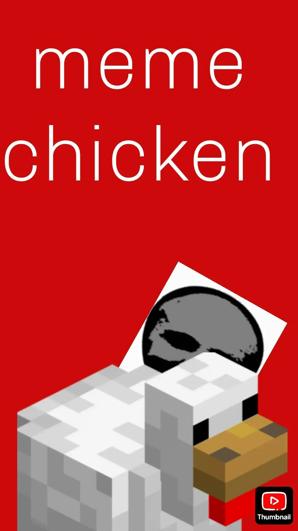 ai character: meme chicken background