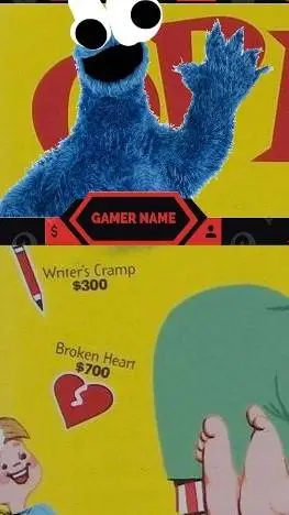 ai character: Cookie Monster pla background