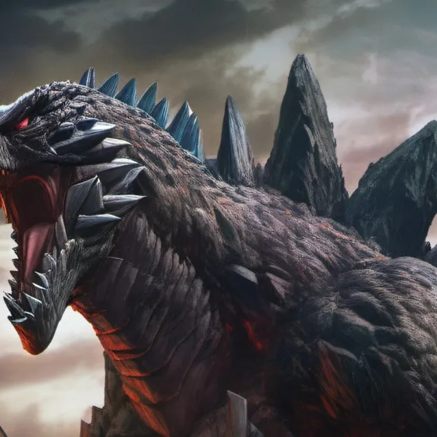 chat with ai character: Horroric godzilla 