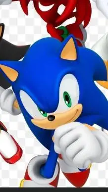 ai character: team sonic but mad background