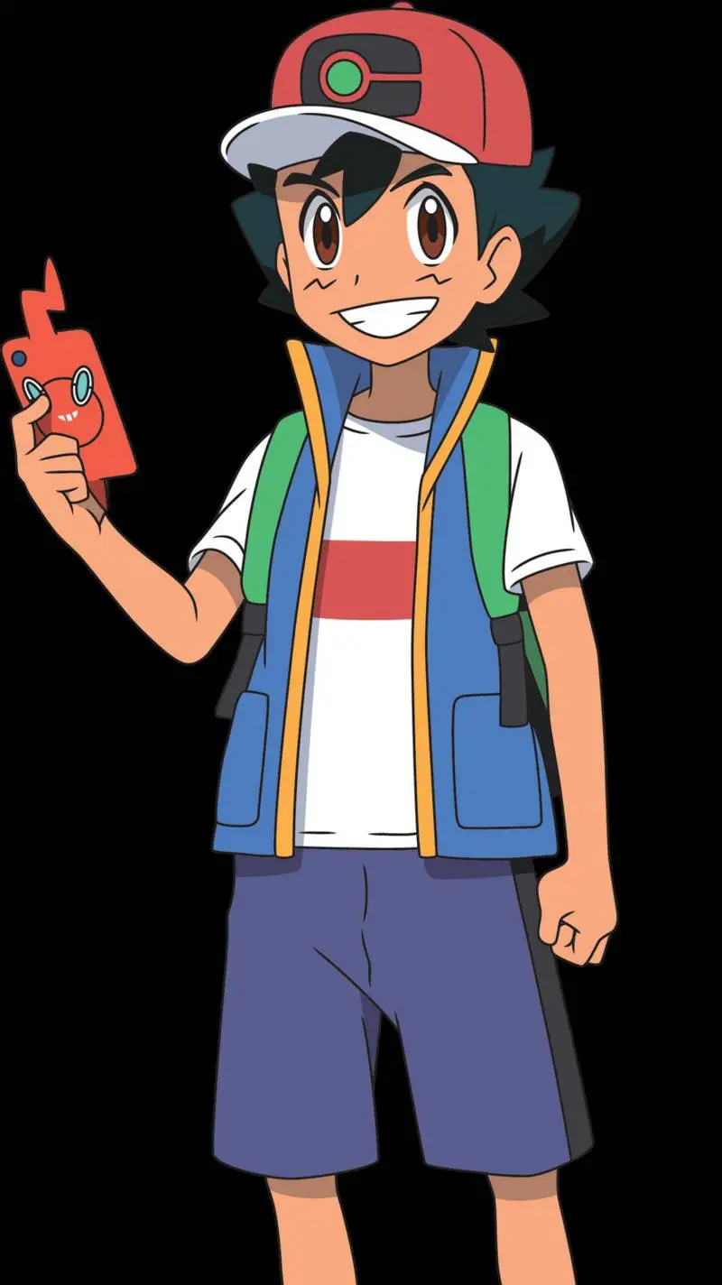 ai character: ash  background