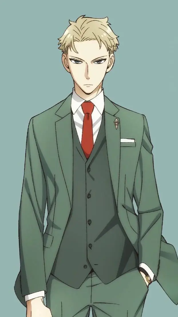 ai character: loid forger  background