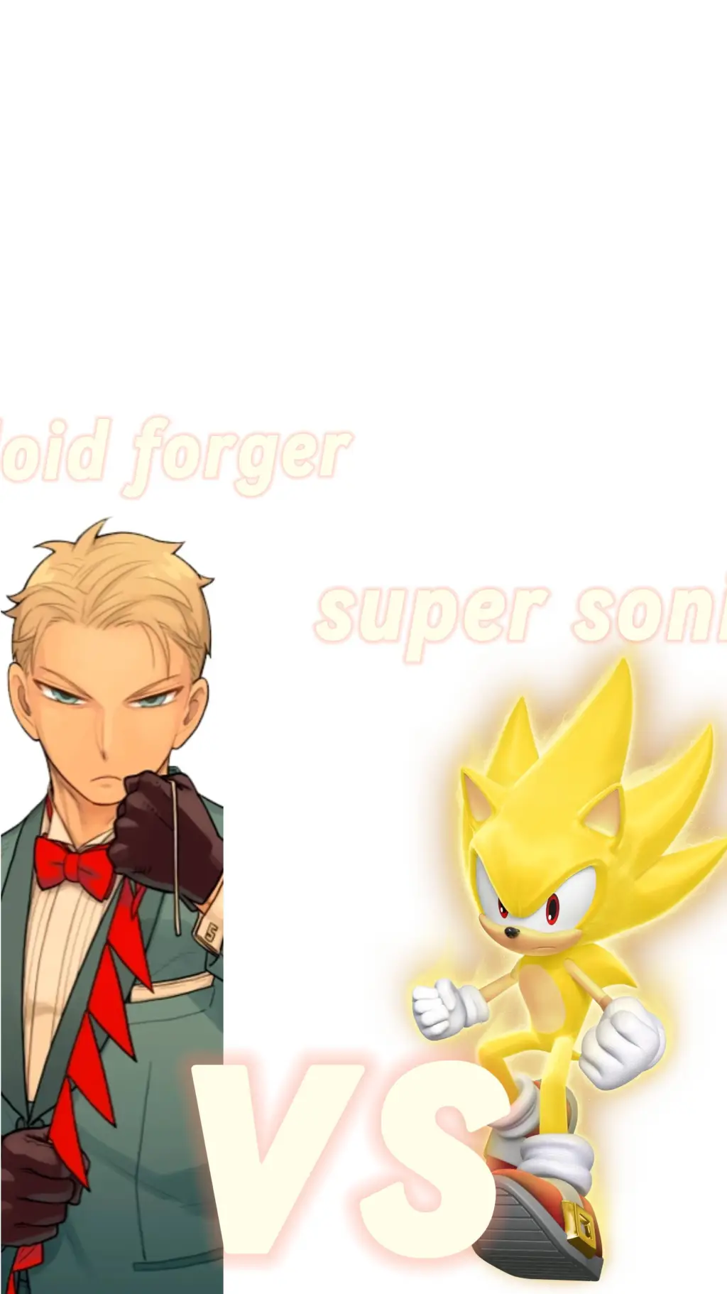 ai character: loid vs sonic background