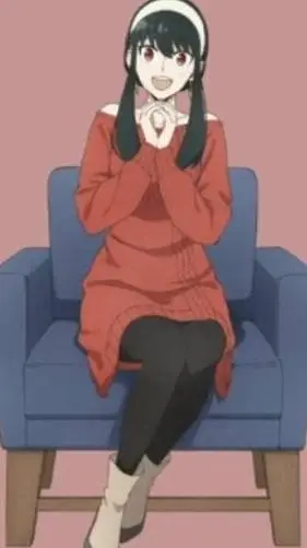 ai character: yor forger  background