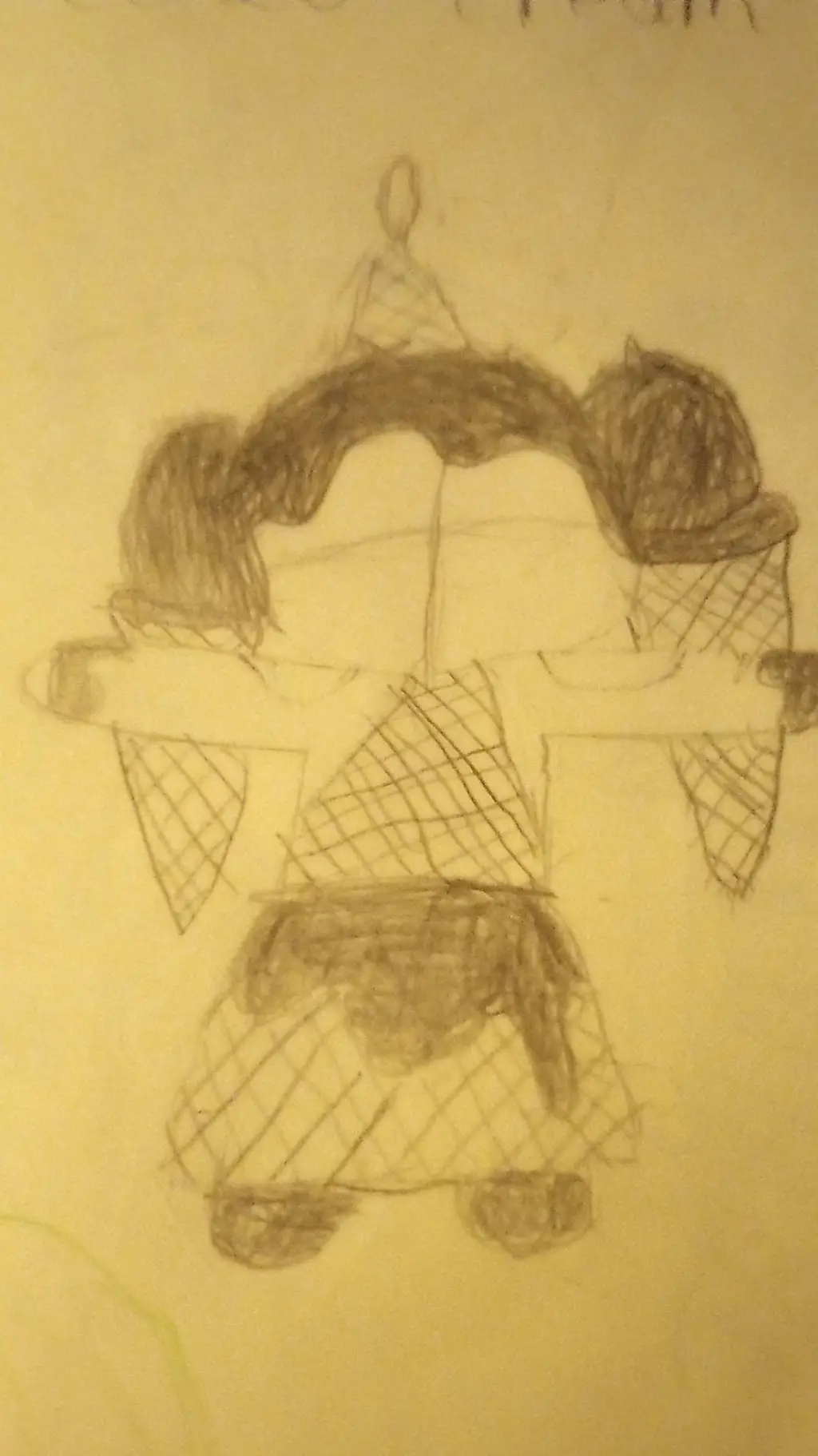 ai character: Cocoa cream cookie background