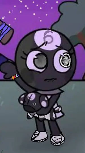 ai character: 🖤toodles🧡 background