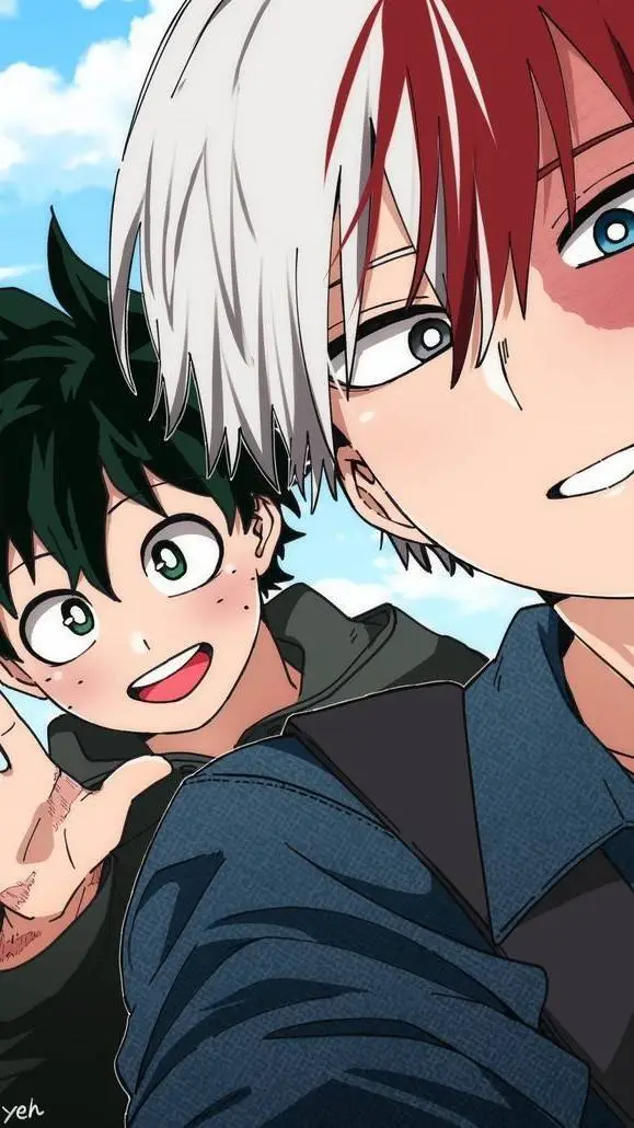 ai character: Todoroki & Izuku background