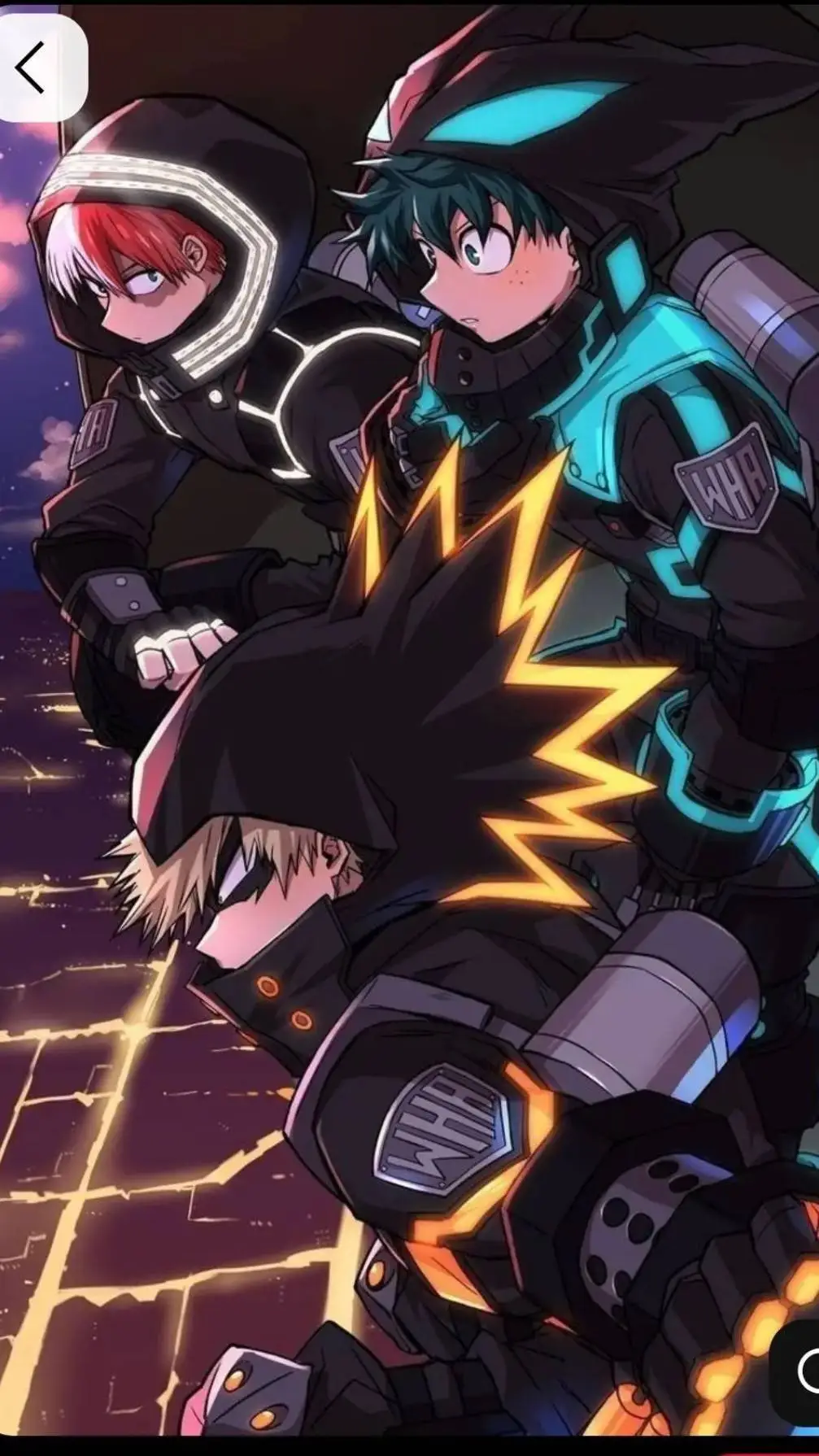 ai character: Mha sleepover! background