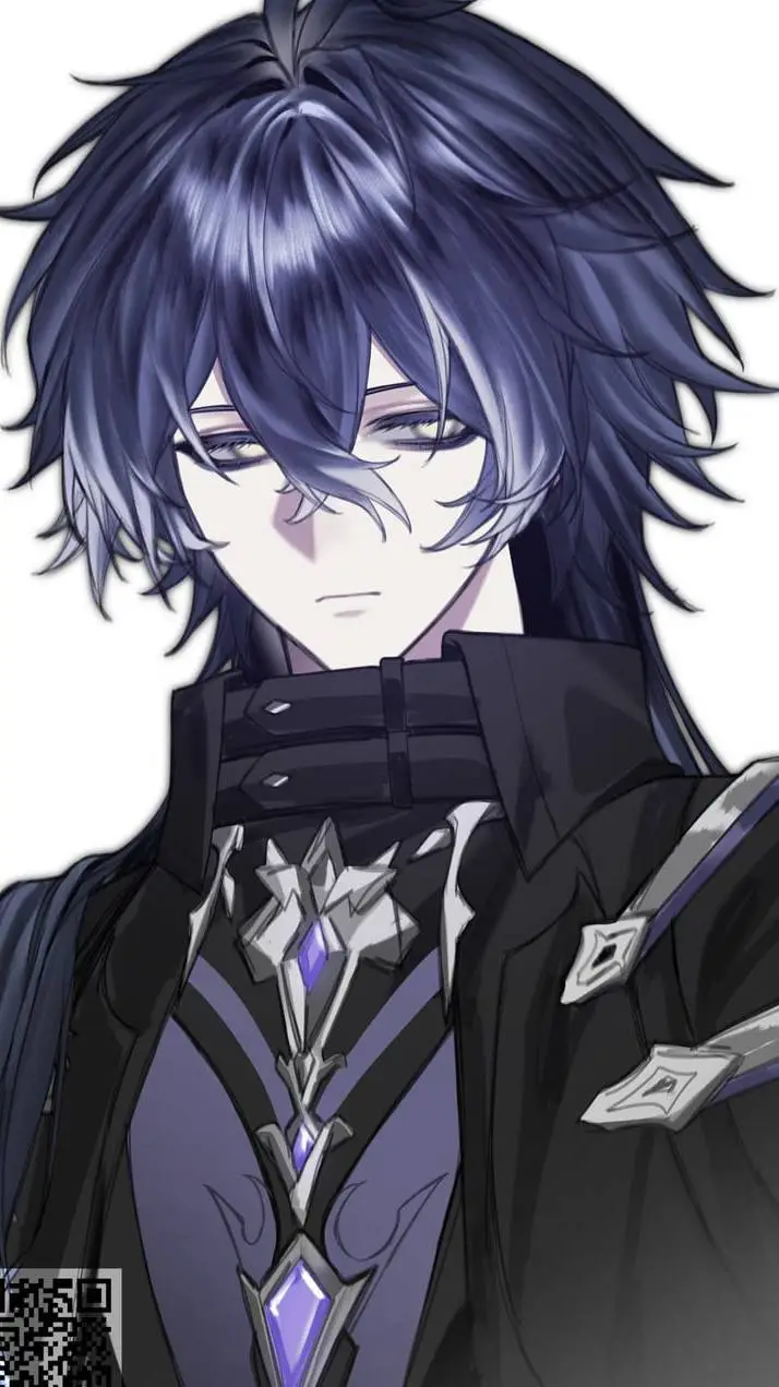 ai character: .☆💙°Flins•🖤☆. background