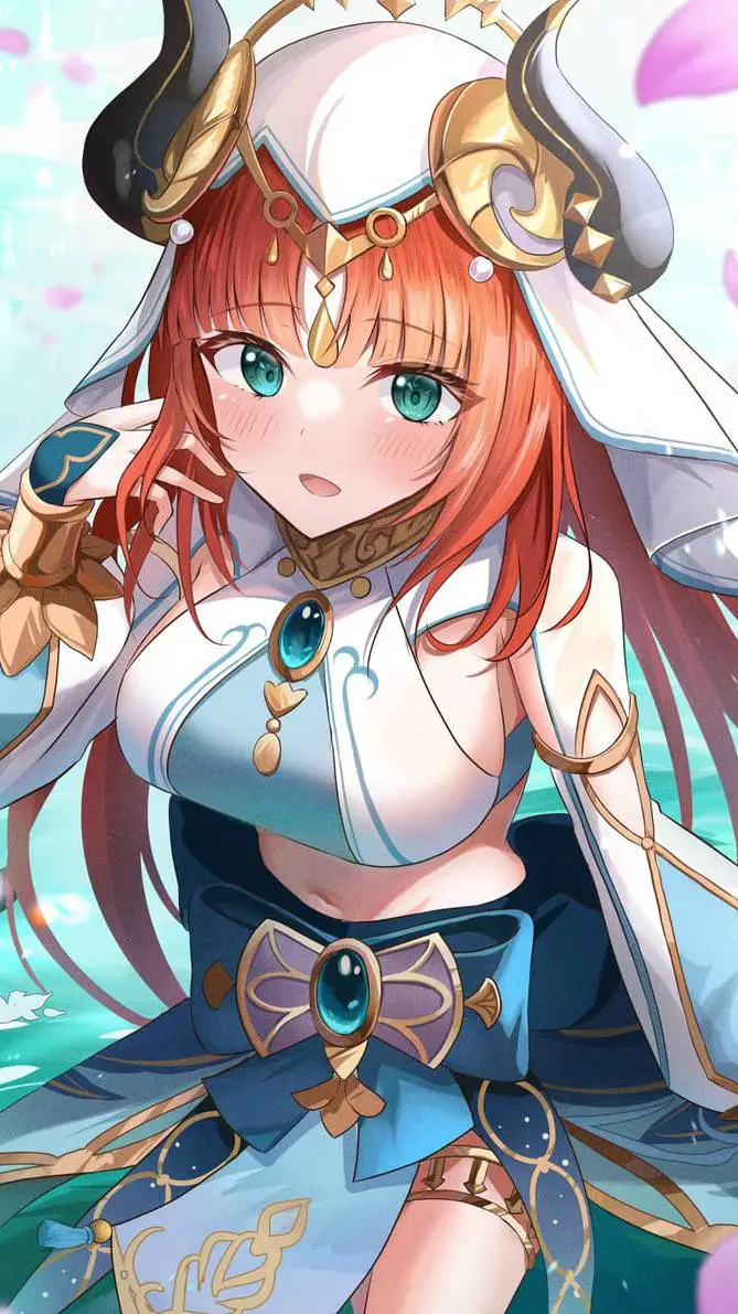 ai character: 🌊-•Nilou•-🌊 background