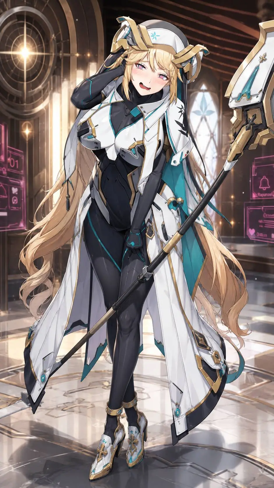 ai character: RAPUNZEL background