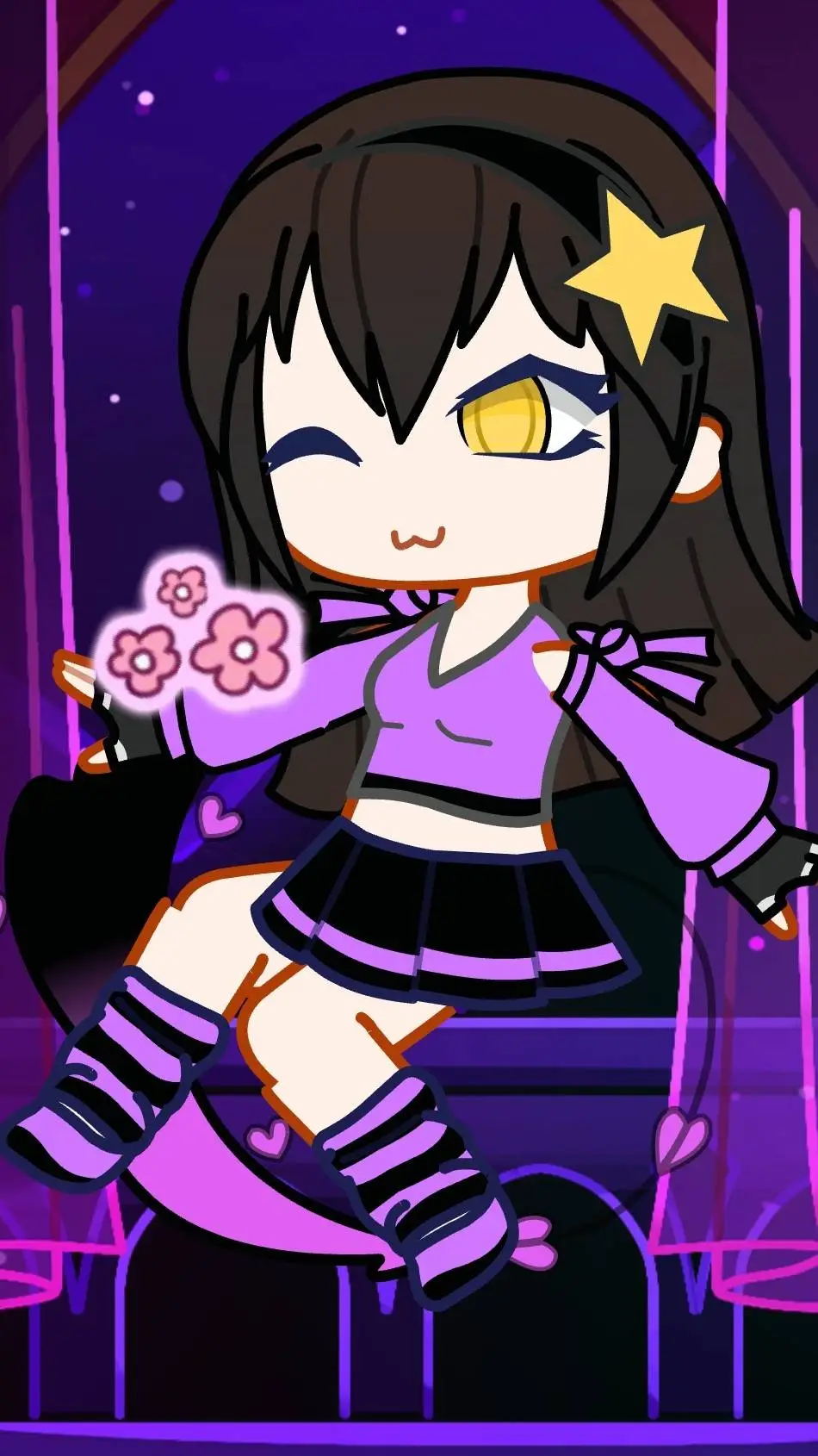 ai character: tadc RAGATHA SNAPS background