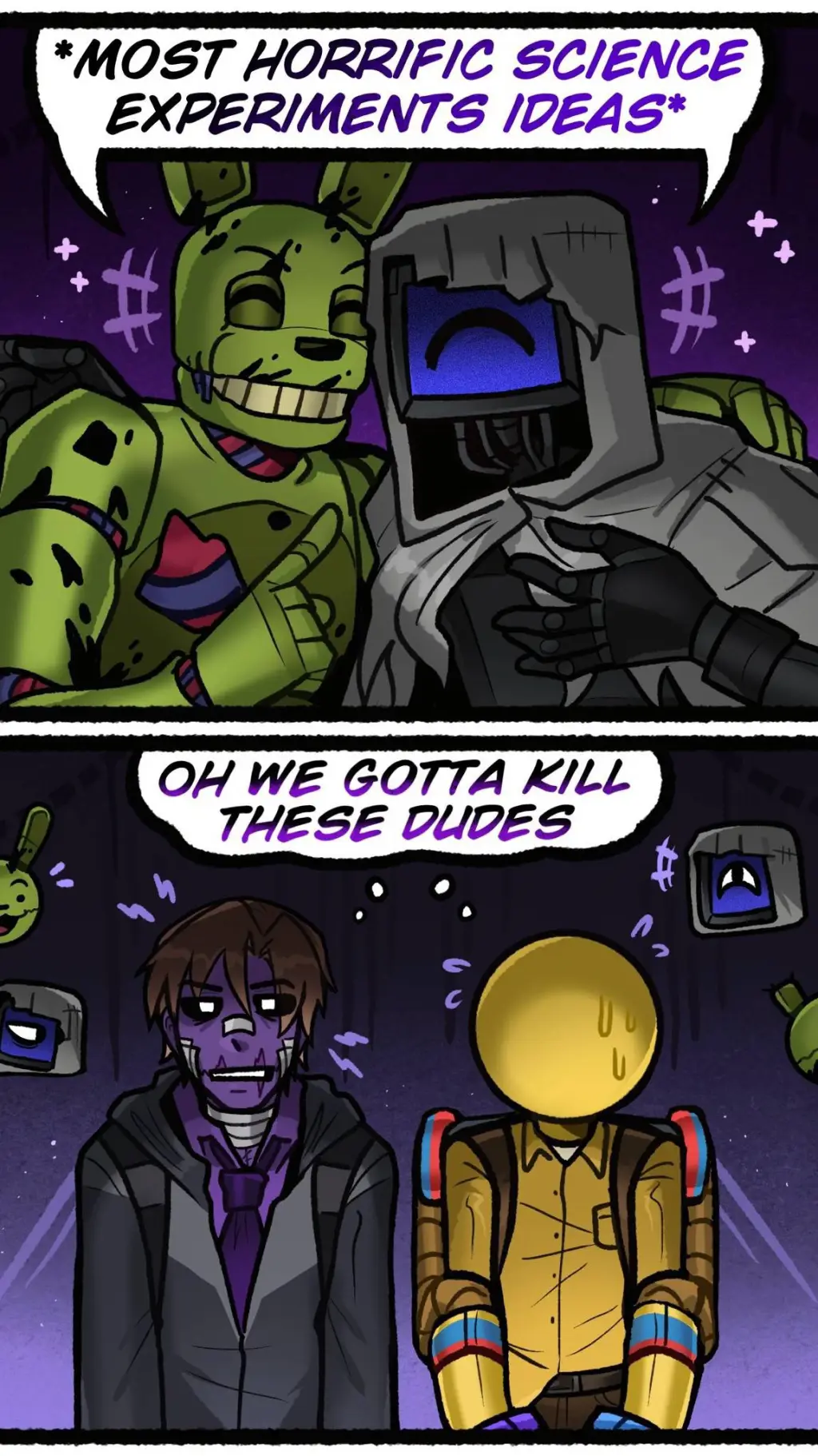 ai character: pp x fnaf p2 background