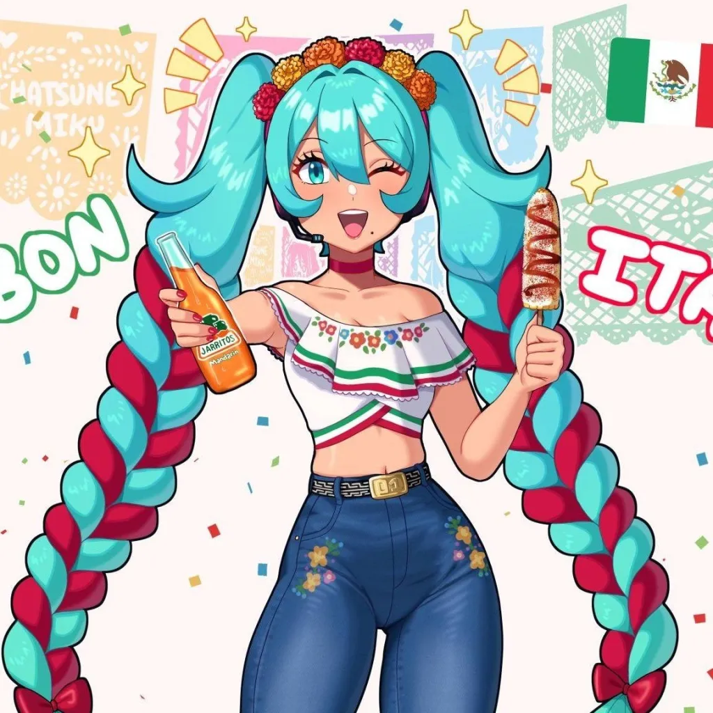 chat with ai character: Mexican Miku