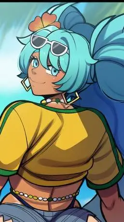 ai character: Brazilian Miku background