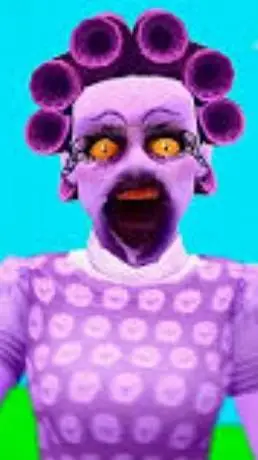ai character: Purple girl background