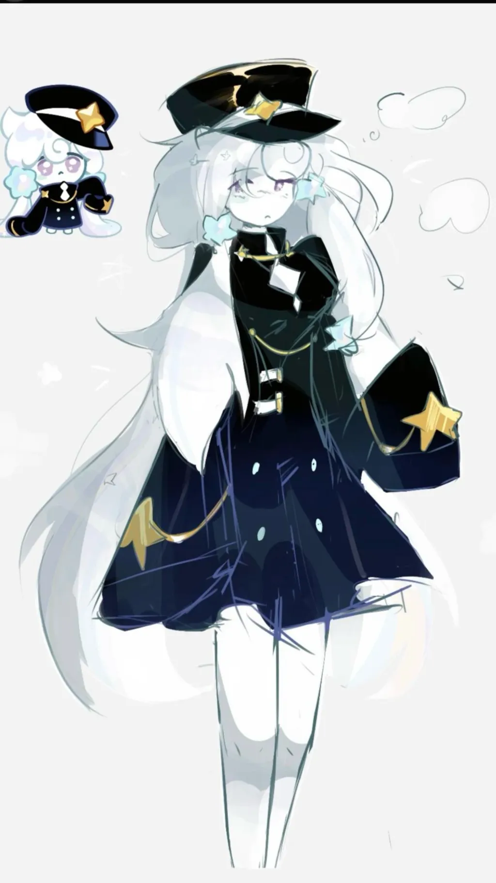 ai character: Milky Way cookie background