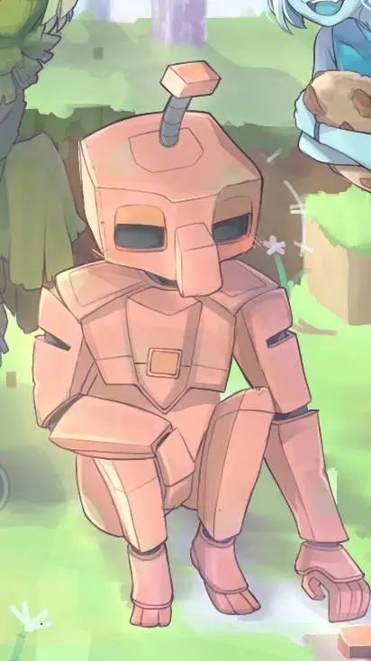 ai character: Copper Golem background