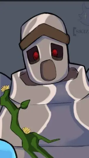 ai character: steel background