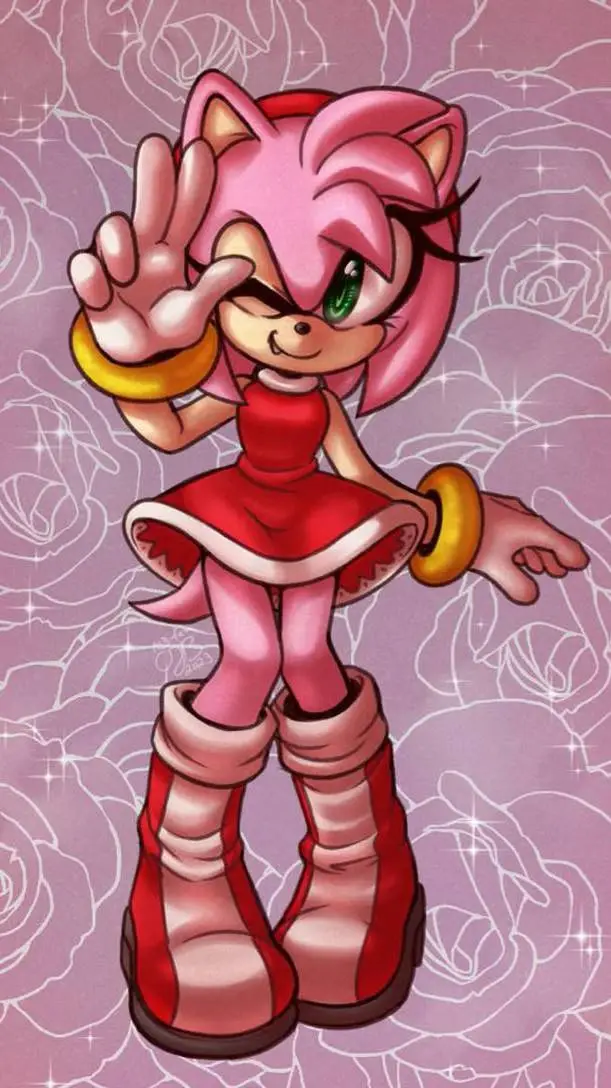 ai character: Amy Rose🩷 background