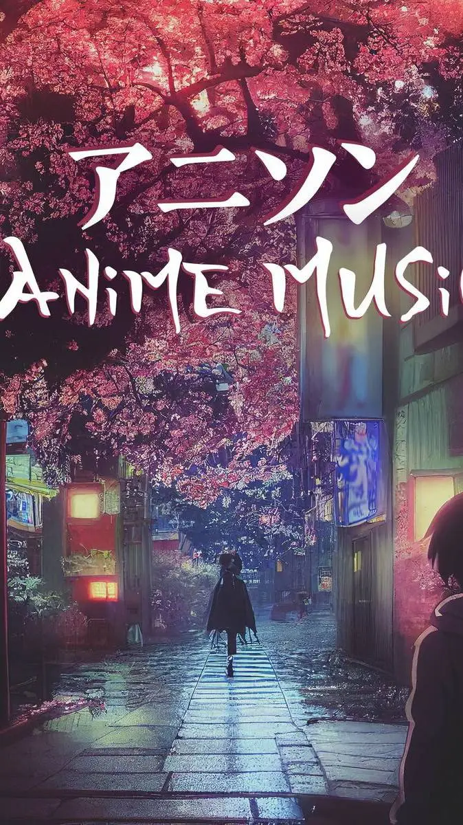 ai character: Anime Music Album background