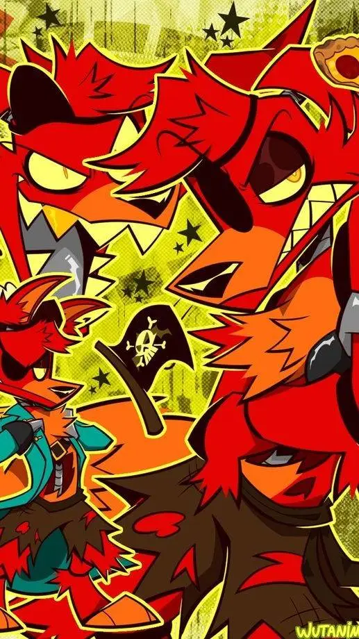 ai character: Foxy background