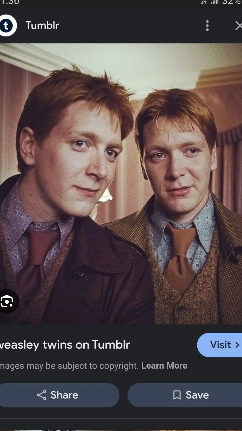 ai character: fred and George  background